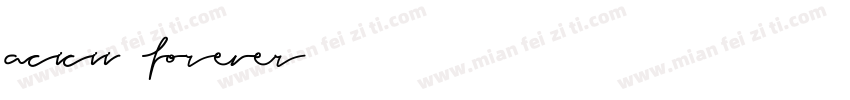 acicii forever◢ ◤字体转换